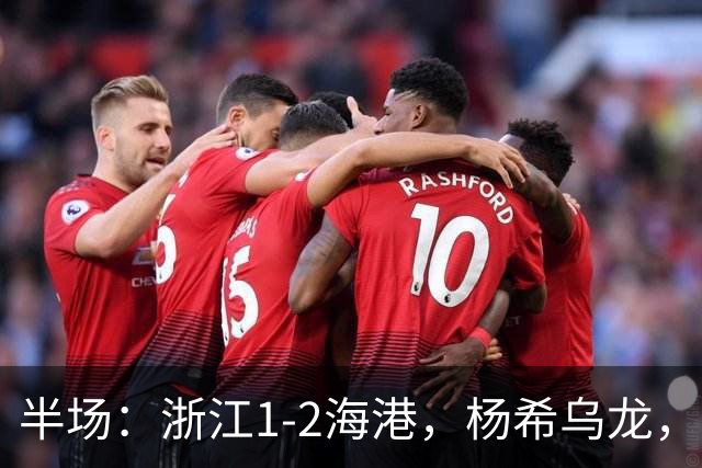 半场：浙江1-2海港，杨希乌龙，梅伦多、安佩姆破门